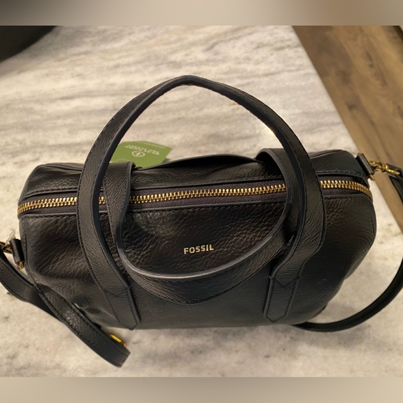 Fossil Sydney Satchel. Black. NWT - Picture 5 of 7